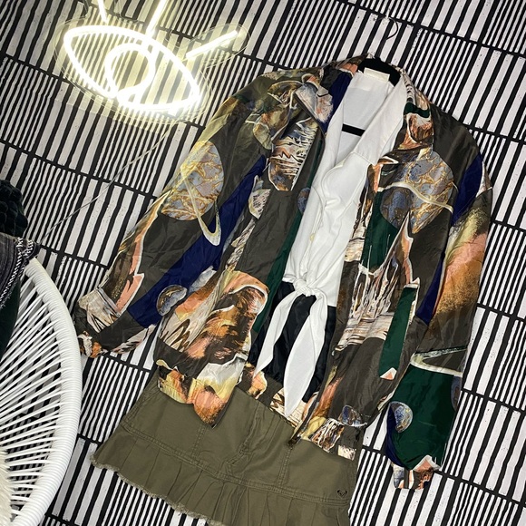 Vintage western print bomber/windbreaker - Picture 2 of 5